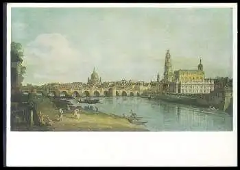x14280; CANALETTO B. 1780) Dresden, vom rechten Elbufer. BELLOTTO) (1721