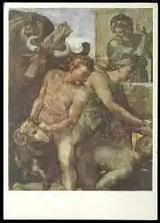 x14283; MICHELANGELO BUONARROTI (14751504). Figurengruppe mit Opfertieren aus dem Dankopfer Noahs.