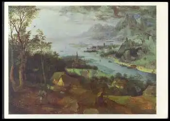 x14286; PIETER BRUEGEL D. Ä. (). Flusslandschaft mit einem Sämann.