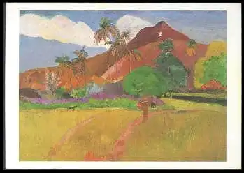 x14362; Paul Gauguin. Landschaft auf Tahiti.