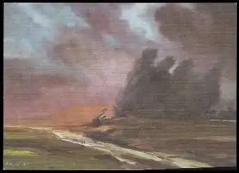 x14510; H. Rhode. Sturm über der Landschaft.