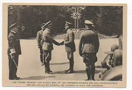 x14609; Der Führer begrüsst von Rudolf Hess, mit den ....