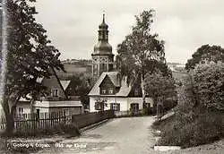 x14663; Geising. Osterzgeb. Blick zur Kirche