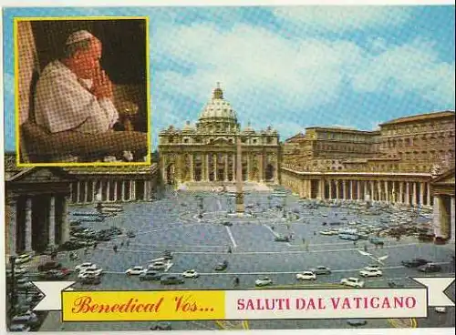 x14779; Saluti di Vaticano. Giovanni Paulo II.
