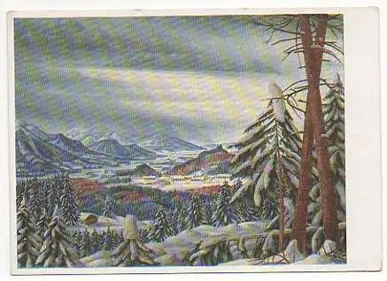 x14827; Künstler Hilfswerk 1937. Winterlandschaft von Franz Doll,