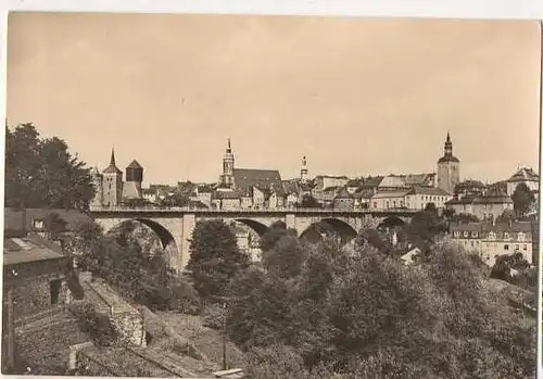 x14962; Bautzen. Friedensbrücke Altstadt.