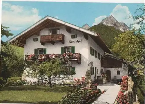 x14997; Mittenwald. Fremdenheim Kreuzhof.Besitzer: Hans Wurmer.