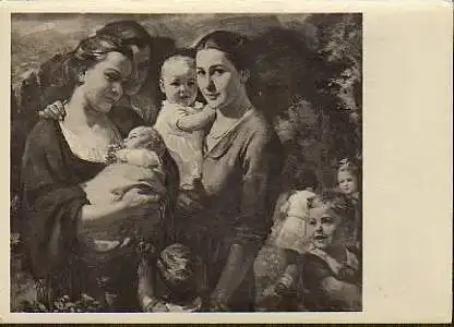 x15247; Heymann, Richard. Glückliche Mütter. Haus der Deutschen Kunst Nr. 623.