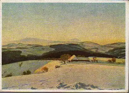 x15324; GUSTAV TRAUB. WINTERABEND IM SCHWARZWALD.