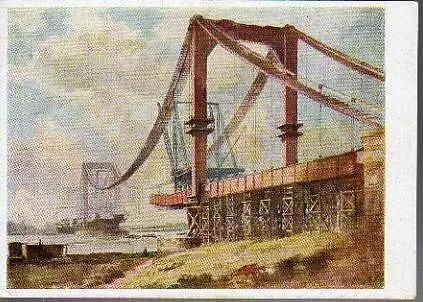 x15325; Franz Gerwin. Reichsautobaubrücke im bau.