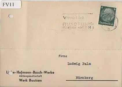 x15611; Firmenkarten; Bautzen Linke Hoffmann Busch Werke. Aktiengesellschaft Werk