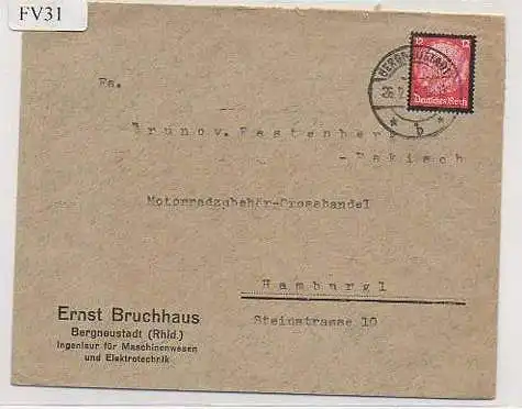 x15631; Firmen Brief; Bergneustadt (Rhld) E.Bruchhaus Ingenieur für Maschinenweisen