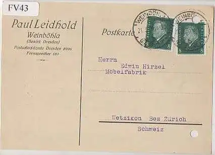 x15643; Firmenkarten; Weinböhla Bez. Dresden . Paul Leidhold