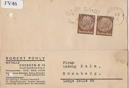 x15646; Firmenkarten; Dresden. Robert Pohly. Metalle