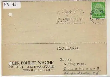 x15743; Firmenkarten; Triberg im Schwarzwald. Gebr. Bühler Nachf.