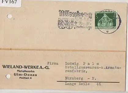 x15767; Firmenkarten; Ulm Donau .Wieland Werke AG Metallwerke