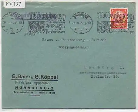 x15797; Firmen Brief; Nürnberg O, G. Baier u. G. Köppel Präzisions Apparatebau