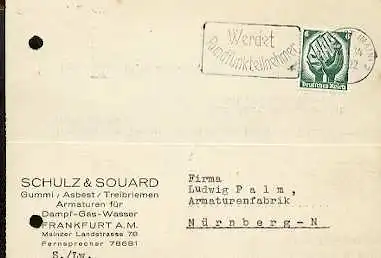 x16044; Funk Stempel: Werdet Rundfunkteilnehmer Frankfurt (Main), 26.11.34 .