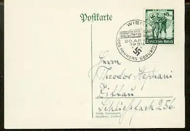 x16198; NS Zeit: Des Führers Geburtstag. Wien 20 April 1938. Mi662