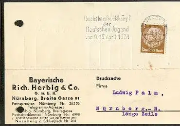 x16229; NS Zeit: Nürnberg Reichsberufswettkampf der Deutschen Jugend vom 9 bis 15 April 1934 6.4.34 2.(12.4.34).