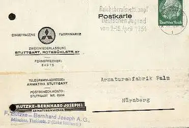 x16250; NS Zeit: Reichsberufswettkampf der Deutschen Jugend vom 9 bis 15 April 1934 München 9.4.34..