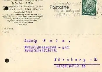 x16251; NS Zeit: Reichsberufswettkampf der Deutschen Jugend vom 9 bis 15 April 1934 München 6.4.34..
