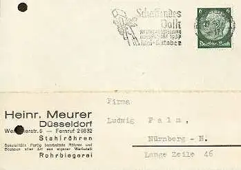 x16256; NS Zeit: Schaffendes Volk. Reichsaustellung Düsseldorf 1937 Mai Oktober. Düsseldorf 19.6.37.