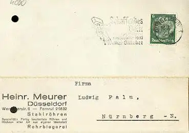 x16258; NS Zeit: Schaffendes Volk. Reichsaustellung Düsseldorf 1937 Mai Oktober. Düsseldorf 23.3.1037