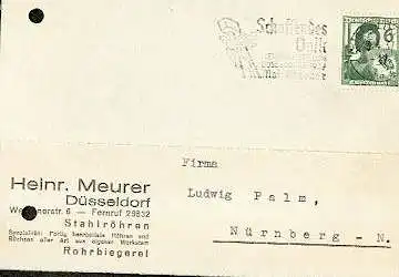 x16260; NS Zeit: Schaffendes Volk. Reichsaustellung Düsseldorf 1937 Mai Oktober. Düsseldorf 3.4.1037.