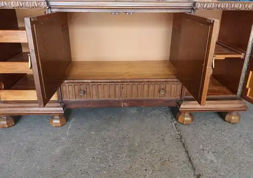 eindrucksvolles Sideboard Anrichte in Wurzelholzoptik ca. 1920 bis 1930