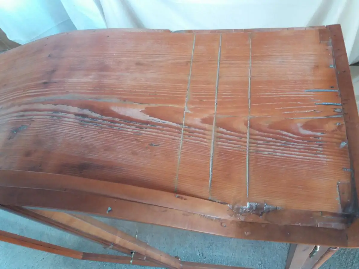 verglaste Vitrine Buffetaufsatz aus Massivholz - ca. von 1900 2