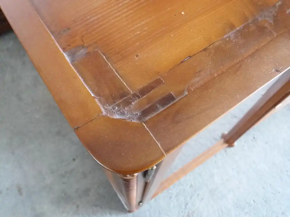 verglaste Vitrine Buffetaufsatz aus Massivholz - ca. von 1900 3