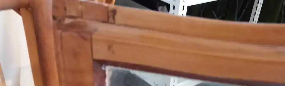 verglaste Vitrine Buffetaufsatz aus Massivholz - ca. von 1900 5