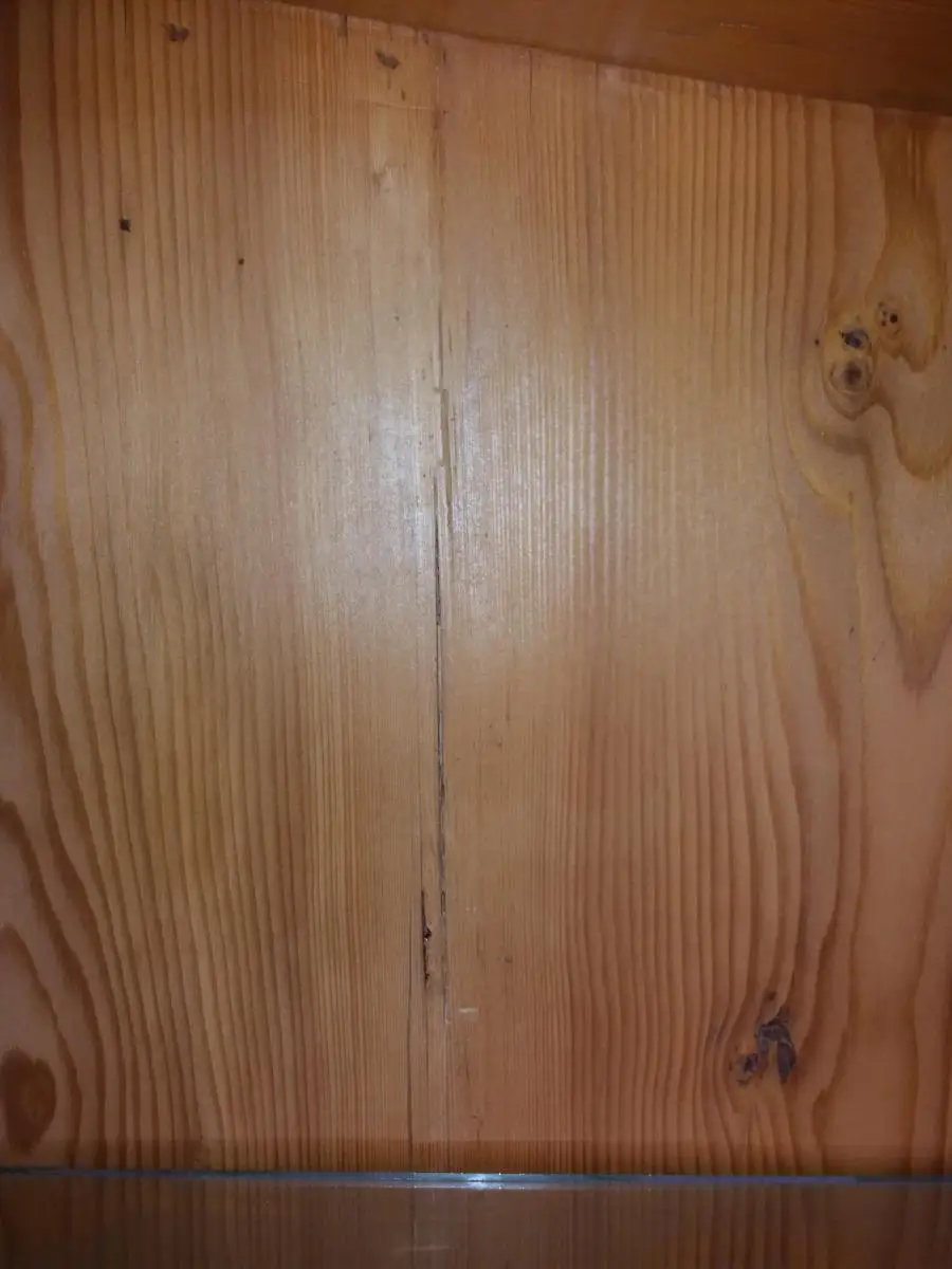 verglaste Vitrine Buffetaufsatz aus Massivholz - ca. von 1900 7