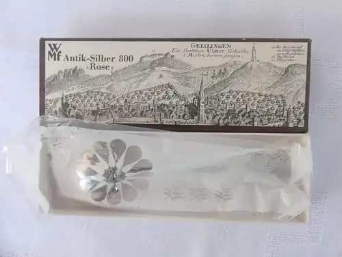 WMF Antik-Silber 800 Rose Sahnelöffel Silber neu ungebraucht OVP