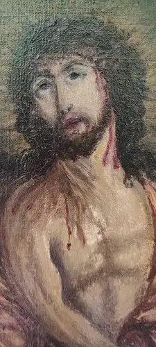 Antike Ölgemälde, Jesus, um 1890-1900 auf Leinwand