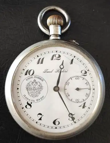 Antike Taschenuhr Pavel Bure, Jubiläums Uhr, 50 J. der Firma Pavel Bure, von 1925