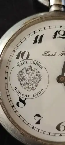 Antike Taschenuhr Pavel Bure, Jubiläums Uhr, 50 J. der Firma Pavel Bure, von 1925