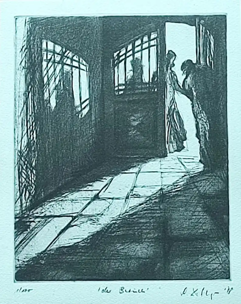 Seltene Radierung von Peter Drolshagen 