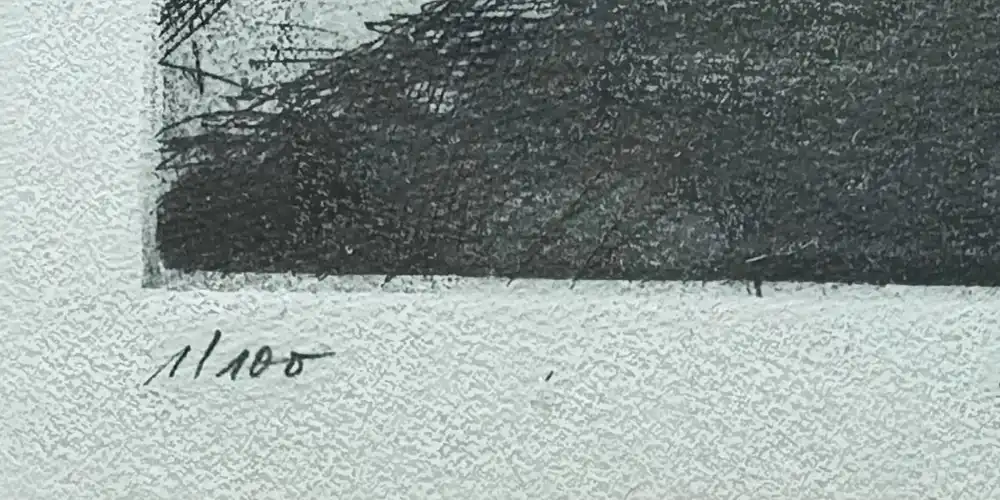 Seltene Radierung von Peter Drolshagen 