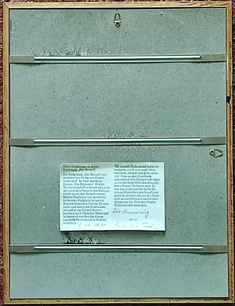 Seltene Radierung von Peter Drolshagen 