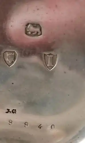 Antike Taschenuhr, Waltham voll Silber von 1884