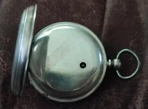 Antike Taschenuhr, Waltham voll Silber von 1884
