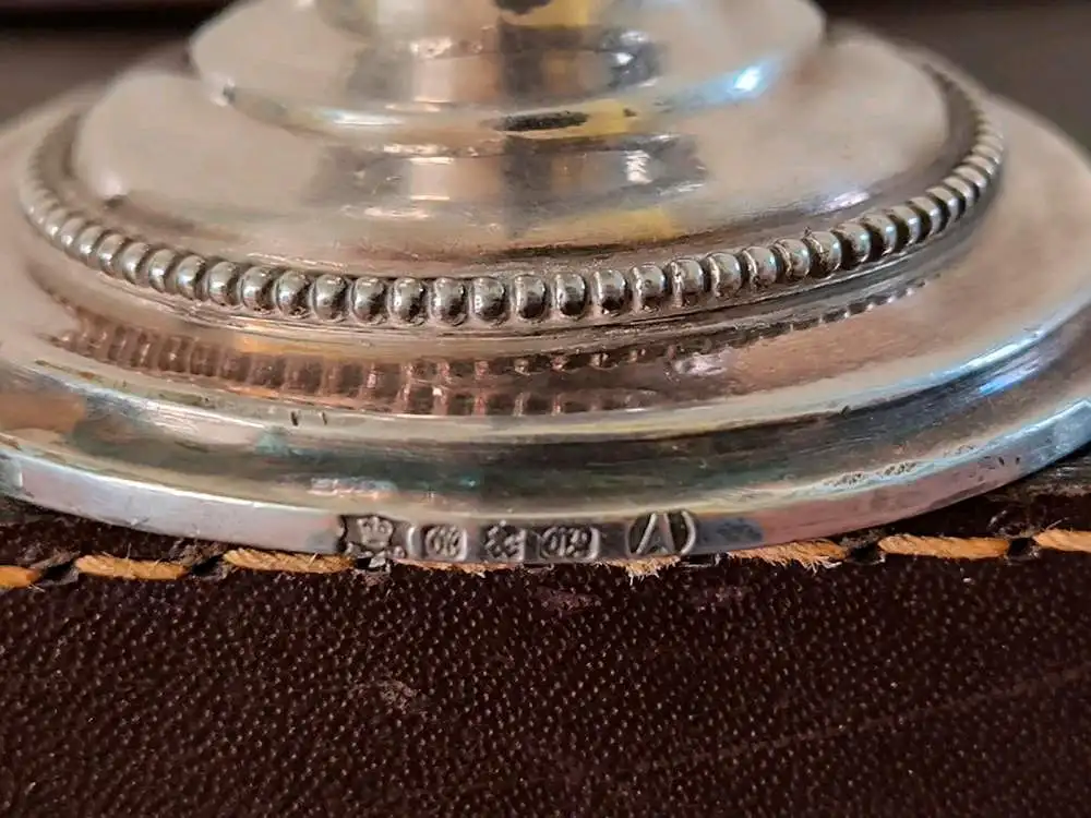 Antike silberne Karaffe Elkington & Co. England 7