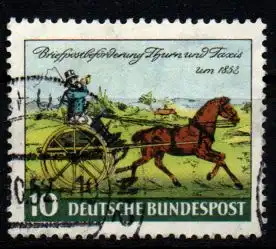 Bundesrep. Deutschland 1952 Nr 160 Eckstempel/Wellenstempel B160o1