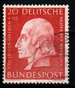 Bundesrep. Deutschland 1954 Nr 202 Eckstempel/Wellenstempel B202o1