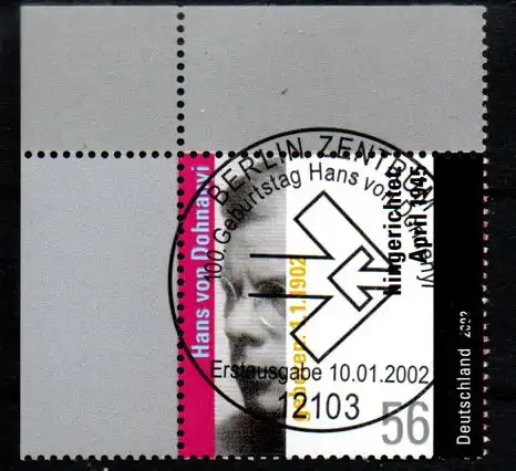 Bundesrep. Deutschland 2002 Nr 2233 Ersttagssonderstempel B2233