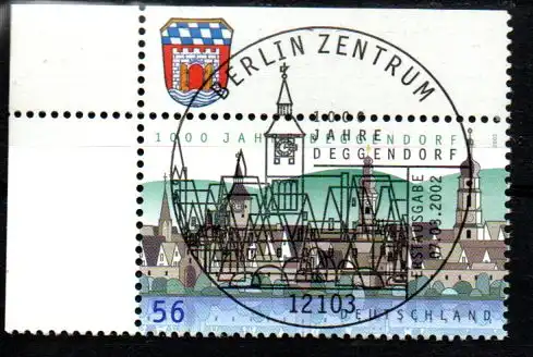 Bundesrep. Deutschland 2002 Nr 2244 Ersttagssonderstempel B2244o