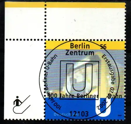 Bundesrep. Deutschland 2002 Nr 2242 Ersttagssonderstempel B2242o
