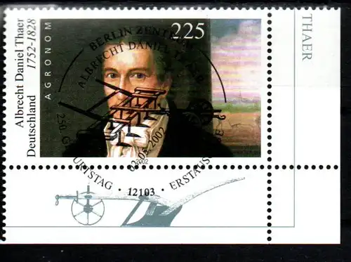 Bundesrep. Deutschland 2002 Nr 2255 Ersttagssonderstempel B2255o